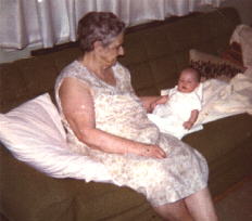 Granny Wilson and Carissa 2 mos